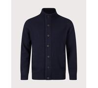 Barbour Lifestyle Mens Essential Patch Zip Through Knitted Jumper - Colour: NY91 Navy - Size: Medium