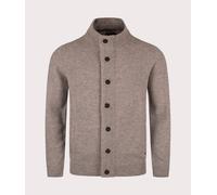 Barbour Lifestyle Mens Essential Patch Zip Through Knitted Jumper - Colour: ST16 New Stone - Size: Medium Medium