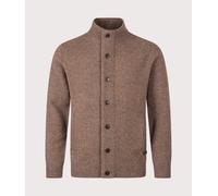 Barbour Lifestyle Mens Essential Patch Zip Through Knitted Jumper - Colour: ST52 Dark Stone - Size: Large