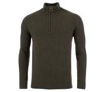 Barbour Lifestyle Mens Holden Patch Elbow Jumper - Colour: OLIVE - Size: XL