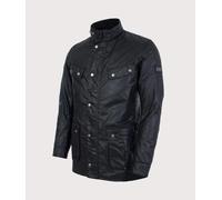 Barbour International Duke Wax Jacket - Black, Black, Size L, Men Black