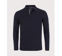 Barbour Lifestyle Mens Long Sleeve Tartan Placket Polo Shirt - Colour: BK31 Black - Size: Medium