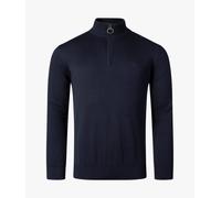 Barbour Lifestyle Mens Quarter Zip Cotton Knit - Colour: NY91 Navy - Size: Large