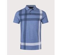 Barbour Blaine Tartan Mens Tailored Polo Colour: Chambray, Size: M