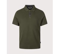 Barbour Lifestyle Mens Tailored Fit Stately Quarter Zip Polo Shirt - Colour: GN13 Sage - Size: Large