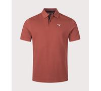 Barbour Lifestyle Mens Tailored Fit Tartan Piqué Polo Shirt - Colour: BR57 Russet - Size: Medium