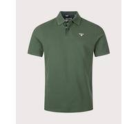 Barbour Lifestyle Mens Tailored Fit Tartan Piqué Polo Shirt - Colour: GN92 Sycamore - Size: Medium