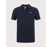 Barbour Lifestyle Mens Tartan Piqué Polo Shirt - Colour: NY31 New Navy - Size: Medium