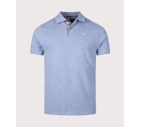 Barbour Lifestyle Mens Tartan Placket Pique Polo - Colour: BL55 Sky Marl - Size: Large Large
