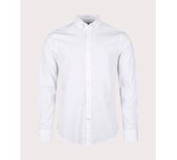 Barbour Lifestyle Mens Tonal Crest Poplin Shirt - Colour: WH11 White - Size: XXL