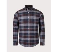 Barbour Lifestyle Mens Valley Tailored Checked Shirt - Colour: BR17 Dark Oak - Size: Medium