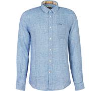 Barbour - Linen shirt - Linton Tailored Shirt Navy for Men - Size M Navy M
