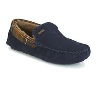 Barbour Men's Monty Suede Moccasin Slippers - Navy - UK 8