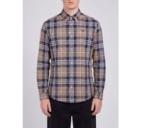 BARBOUR Long-Sleeved Tartan Cotton Shirt with Button-Down Collar - Size: XL - male