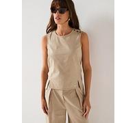 Barbour Lucy Top - Beige, Beige, Size 12, Women Beige