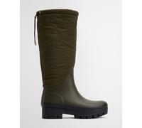 Barbour Marnie Quilted Tall Welly Boots Khaki Green - 37