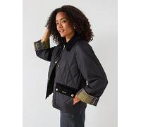 Barbour Martha Quilted Jacket, Black, Size 16, Women Black