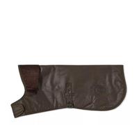 Barbour Waxed Cotton Dog Coat - Green - Size: Large - Dog Jackets