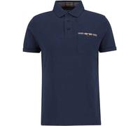 Barbour - Men's 100% cotton interlock Polo shirt - Premium Corpatch Tailored Polo Shirt Navy for Men - Size M Navy M