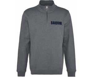Barbour - Men's half-zip Cotton Sweatshirt - Cotes Half Zip Sweatshirt Mid Grey Marl for Men - Size M Grey M