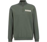 Barbour - Men's half-zip Cotton Sweatshirt - Cotes Half Zip Sweatshirt Thyme for Men - Size M - Green Green M