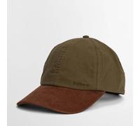 Barbour Men Transport Cotton Drywax Cap Baseball Green Beige One Size Adjustable