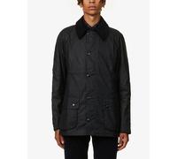 Barbour Mens Barbour Ashby Corduroy-Trimmed Waxed Cotton Jacket Navy M