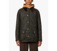 Barbour Mens Barbour Ashby Corduroy-Trimmed Waxed Cotton Jacket Olive M
