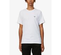 Barbour Mens Barbour Basic Branded Cotton-Jersey T-Shirt White S