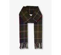 Barbour Mens Barbour Galingale Tartan-Pattern Knitted Scarf Classic