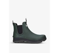 Barbour Mens Barbour Nimbus Logo-Branded Rubber Ankle Boots Mid Green Eur 44 / 10 UK Men