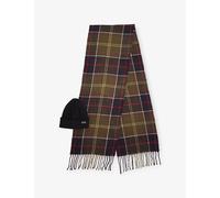 Barbour Mens Barbour Swinton & Galingale Scarf and Beanie Set Classic Tartan