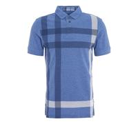 Barbour Men's Blaine Oversized Tartan Polo MML1117BL15 Blue Chambray