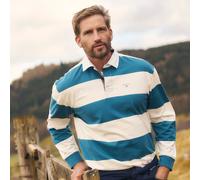 Barbour Mens Broome Rugby Shirt Jumper - Blue - Size: Large