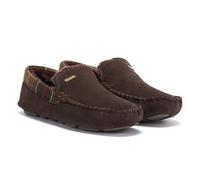Barbour Men's Monty Suede Moccasin Slippers - Brown - UK 7