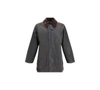 Barbour Men's Classic Waxed Cotton Beaufort Jacket with Corduroy Collar - 40 EU - Black