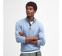 Barbour Mens Cotton Half Zip Knitted Jumper - Blue - Size: Small