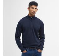 Barbour Lifestyle Mens Quarter Zip Cotton Knit - Colour: NY91 Navy - Size: Large