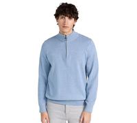 Barbour Men's Cotton Half Zip Sweater Dark Chambray (UK, Alpha, XXL, Regular, Regular, Dark Chambray)