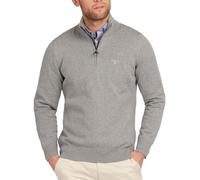 Barbour Mens Cotton Half Zip Sweater Grey Marl (UK, Alpha, XXL, Regular, Regular, Grey)