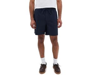 Barbour Men's Cotton Linen Relaxed Shorts, Navy, Medium
