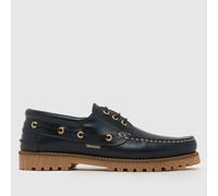 Barbour Men's Deck Boat Shoes in Navy Blue, Leather, Size: 10 UK 10