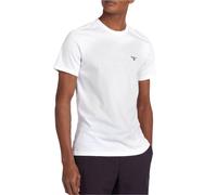 Barbour Men's Essential Sports T-Shirt in White, Size Small, Cotton | Charlies