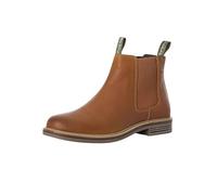 Barbour Mens Farsley Leather Pull On Smart Casual Winter Chelsea Boots - Tan - 12