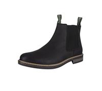 Barbour Mens Farsley Smart Leather Black Work Office Ankle Chelsea Boots - Black - 8