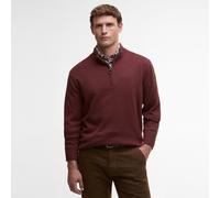 Barbour Mens Kelson Half Zip Knitted Jumper - Red - Size: Large