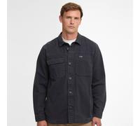 Barbour Mens Lingfield Canvas Overshirt - Navy - Size: Large