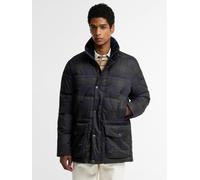 Barbour Mens Lonnen Checked Quilted Padded Jacket, Black, Size L, Men Black