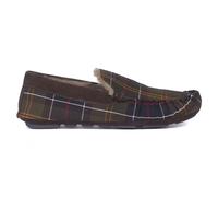 Barbour Mens Monty Slippers - Olive Check - Size: Adults 11