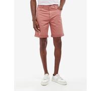 Barbour Mens Overdyed Twill Shorts - Light Red - Size: 36 Waist